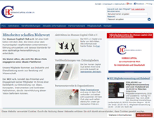 Tablet Screenshot of humancapitalclub.de